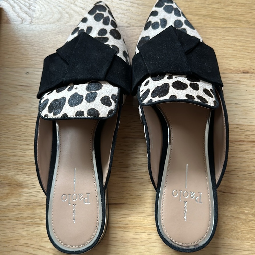 Paolo Bow Flat leopard